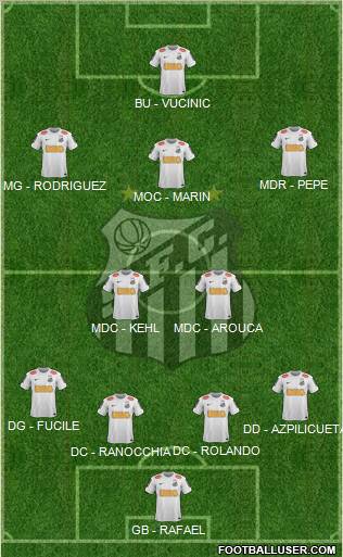 Santos FC Formation 2012