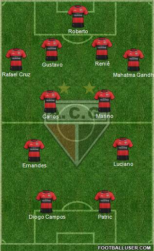 Atlético C Goianiense football formation