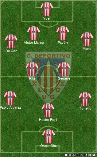 C.D. Lugo football formation