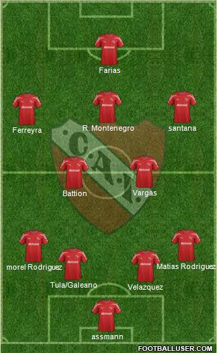 Independiente Formation 2012