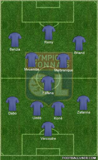 Olympique Lyonnais Formation 2012