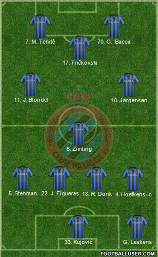 Club Brugge KV Formation 2012