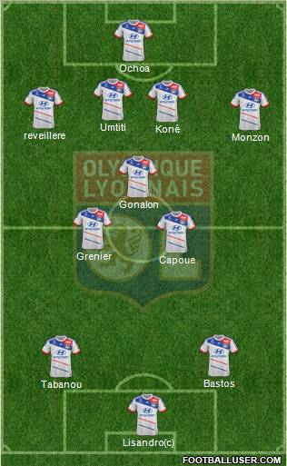 Olympique Lyonnais Formation 2012