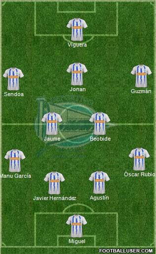 D. Alavés S.A.D. football formation