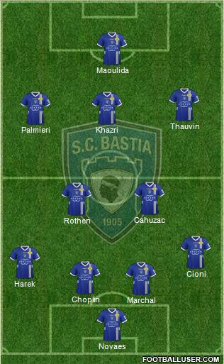 Sporting Club Bastia Formation 2012