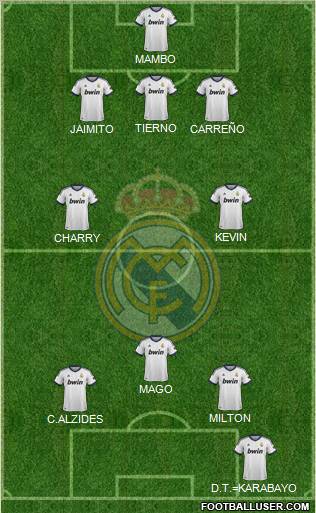 Real Madrid C.F. Formation 2012