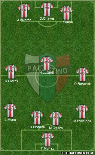 CD Palestino S.A.D.P. Formation 2012