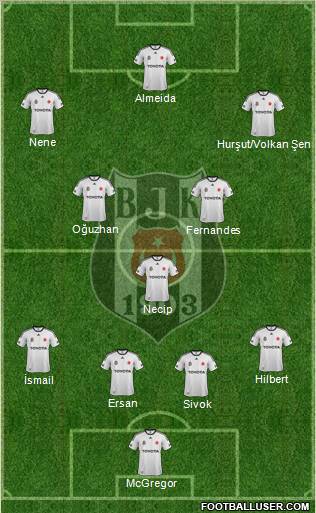Besiktas JK Formation 2012