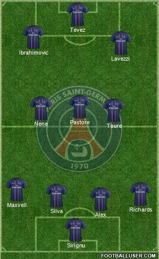 Paris Saint-Germain Formation 2012