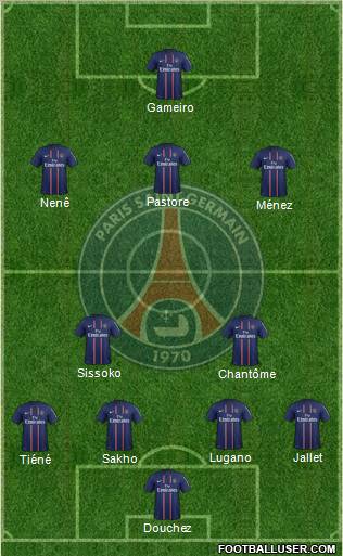 Paris Saint-Germain Formation 2012