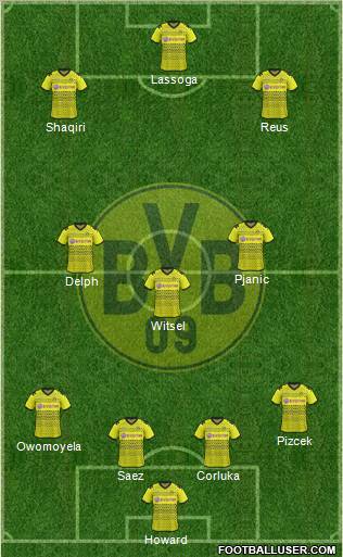 Borussia Dortmund Formation 2012