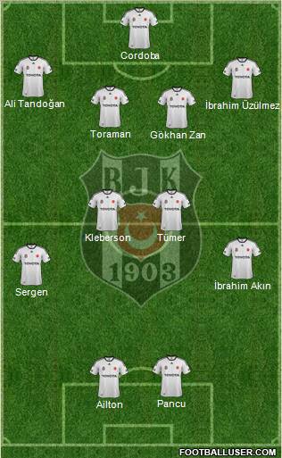 Besiktas JK Formation 2012