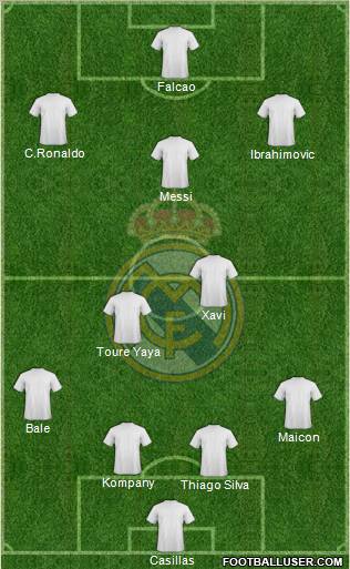 Real Madrid C.F. Formation 2012