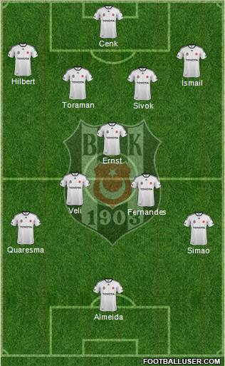 Besiktas JK Formation 2012