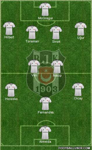 Besiktas JK Formation 2012