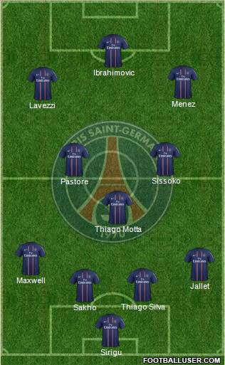 Paris Saint-Germain Formation 2012