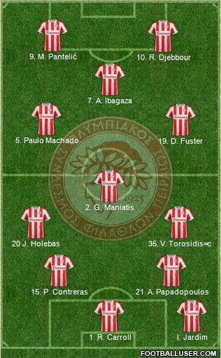 Olympiakos SF Piraeus Formation 2012