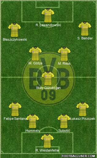Borussia Dortmund Formation 2012