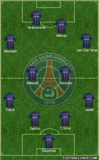 Paris Saint-Germain Formation 2012
