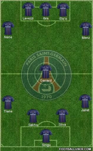 Paris Saint-Germain Formation 2012