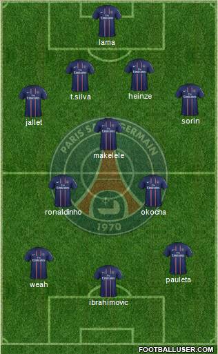 Paris Saint-Germain Formation 2012