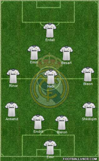 Real Madrid C.F. Formation 2012