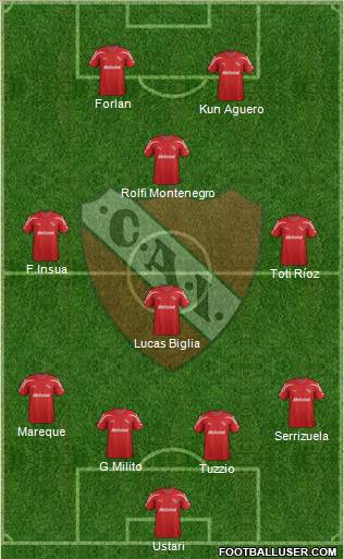 Independiente Formation 2012