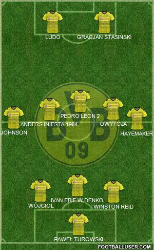 Borussia Dortmund Formation 2012