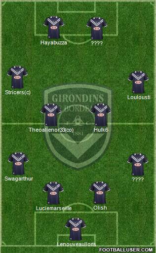 FC Girondins de Bordeaux Formation 2012