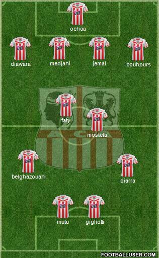 Athletic Club Ajaccien Football Formation 2012