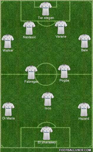 Tottenham Hotspur Formation 2012