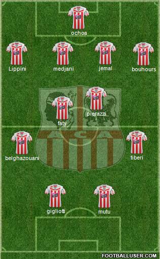 Athletic Club Ajaccien Football Formation 2012