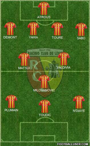 Racing Club de Lens Formation 2012