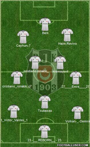Besiktas JK Formation 2012
