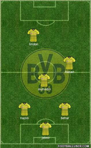 Borussia Dortmund Formation 2012