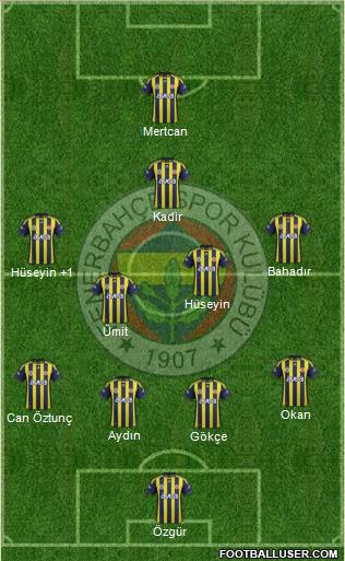 Fenerbahçe SK Formation 2012