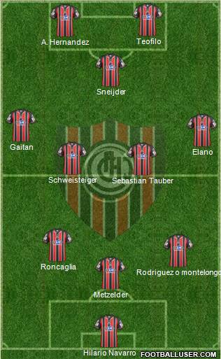 Chacarita Juniors Formation 2012