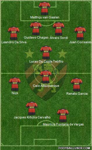 Sport C Recife football formation