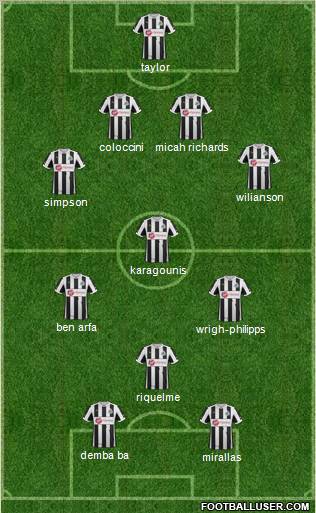 Newcastle United Formation 2012
