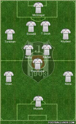 Besiktas JK Formation 2012