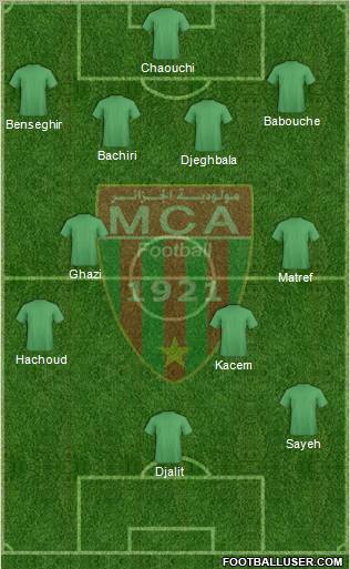 Mouloudia Club d'Alger Formation 2012