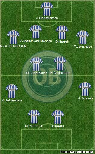 Odense Boldklub Formation 2012