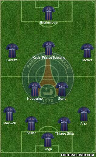 Paris Saint-Germain Formation 2012