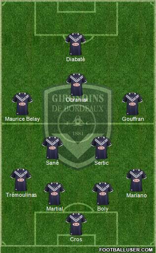 FC Girondins de Bordeaux Formation 2012