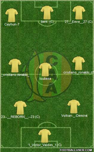 Aldosivi football formation