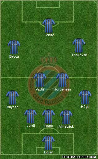 Club Brugge KV Formation 2012