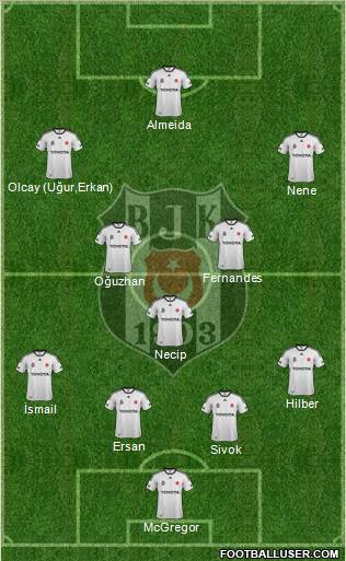 Besiktas JK Formation 2012
