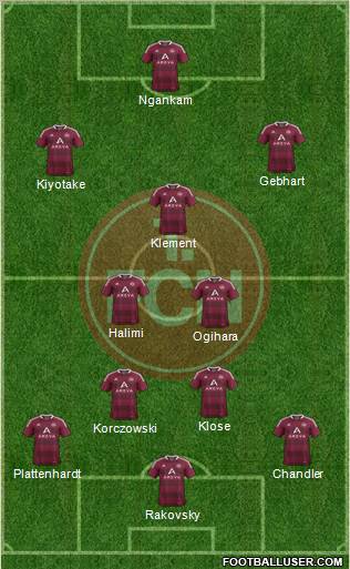 1.FC Nürnberg Formation 2012