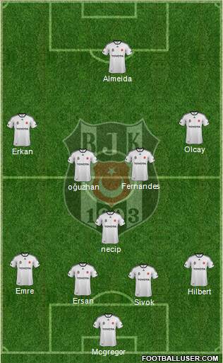 Besiktas JK Formation 2012
