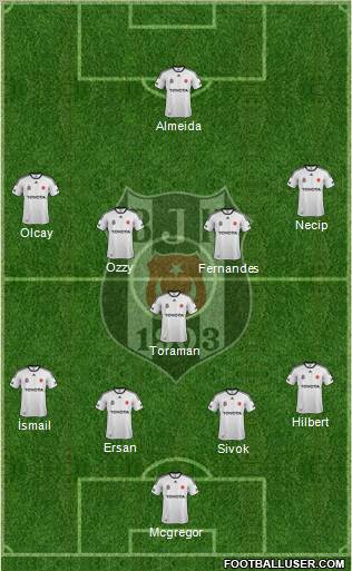 Besiktas JK Formation 2012